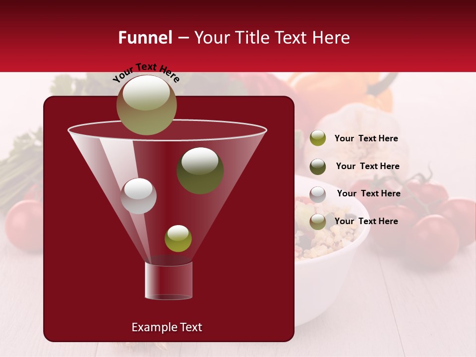 A White Bowl Filled With Food Next To Vegetables PowerPoint Template