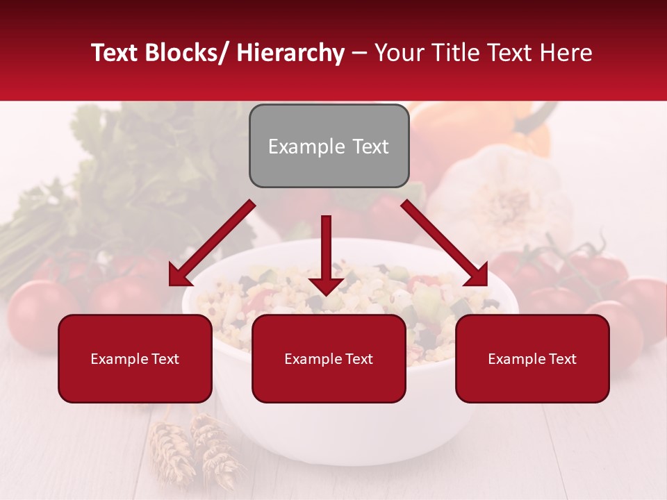 A White Bowl Filled With Food Next To Vegetables PowerPoint Template