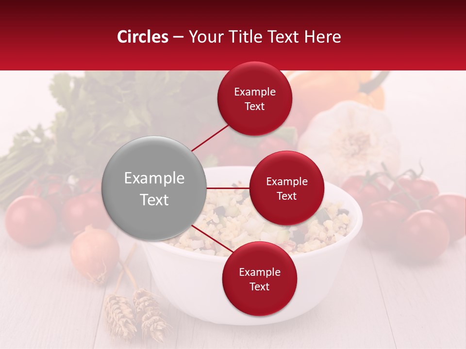 A White Bowl Filled With Food Next To Vegetables PowerPoint Template