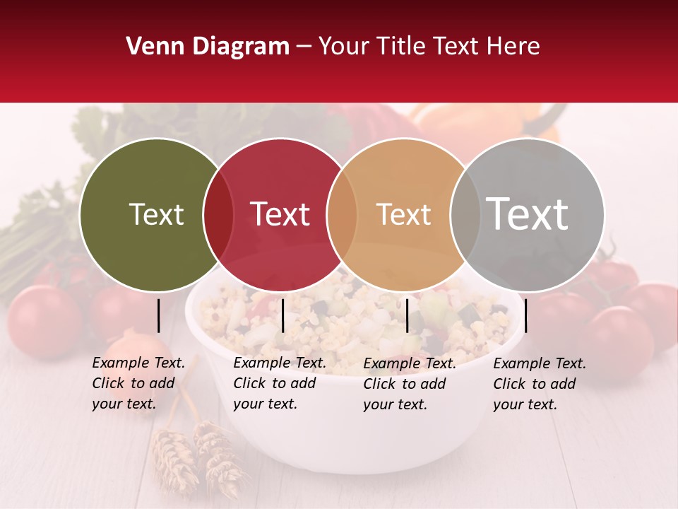 A White Bowl Filled With Food Next To Vegetables PowerPoint Template