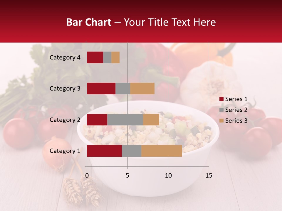 A White Bowl Filled With Food Next To Vegetables PowerPoint Template