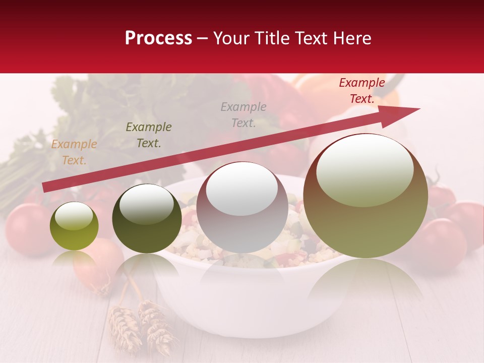 A White Bowl Filled With Food Next To Vegetables PowerPoint Template