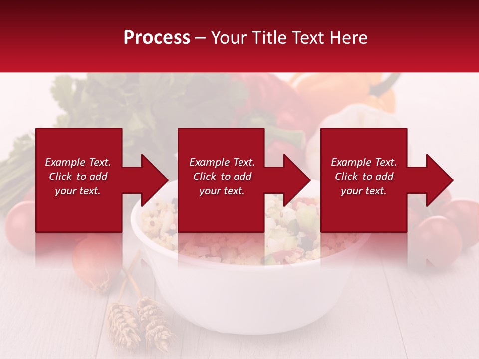 A White Bowl Filled With Food Next To Vegetables PowerPoint Template
