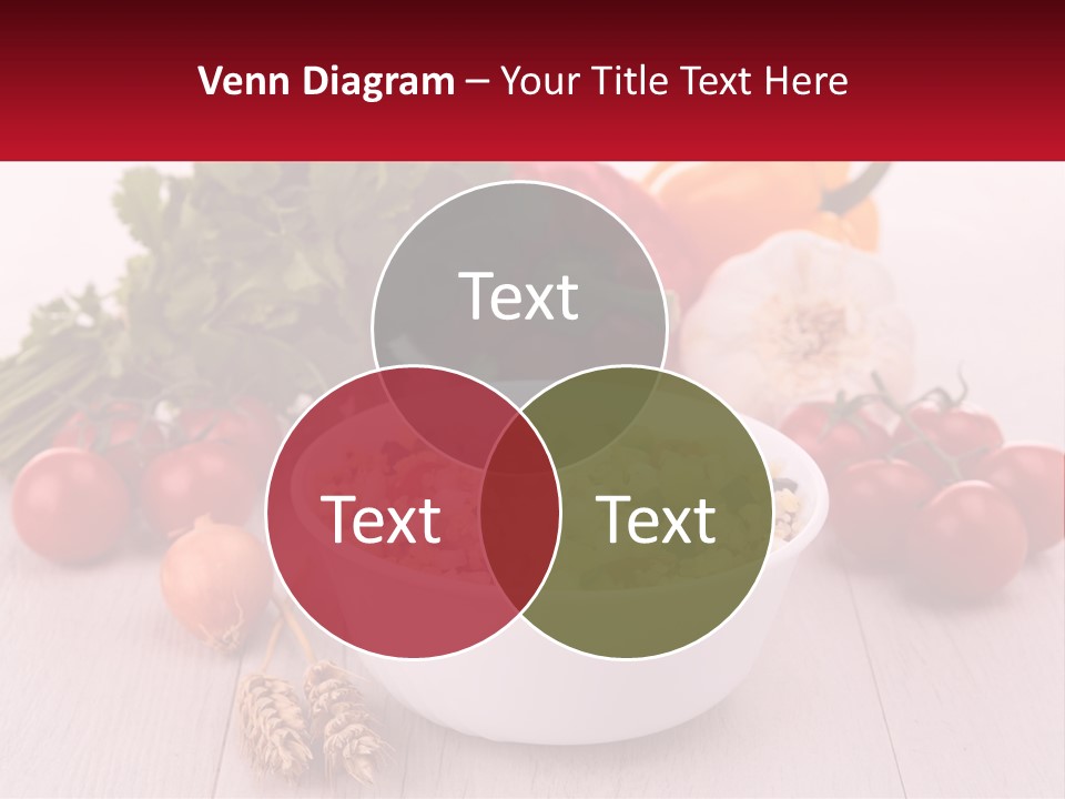A White Bowl Filled With Food Next To Vegetables PowerPoint Template