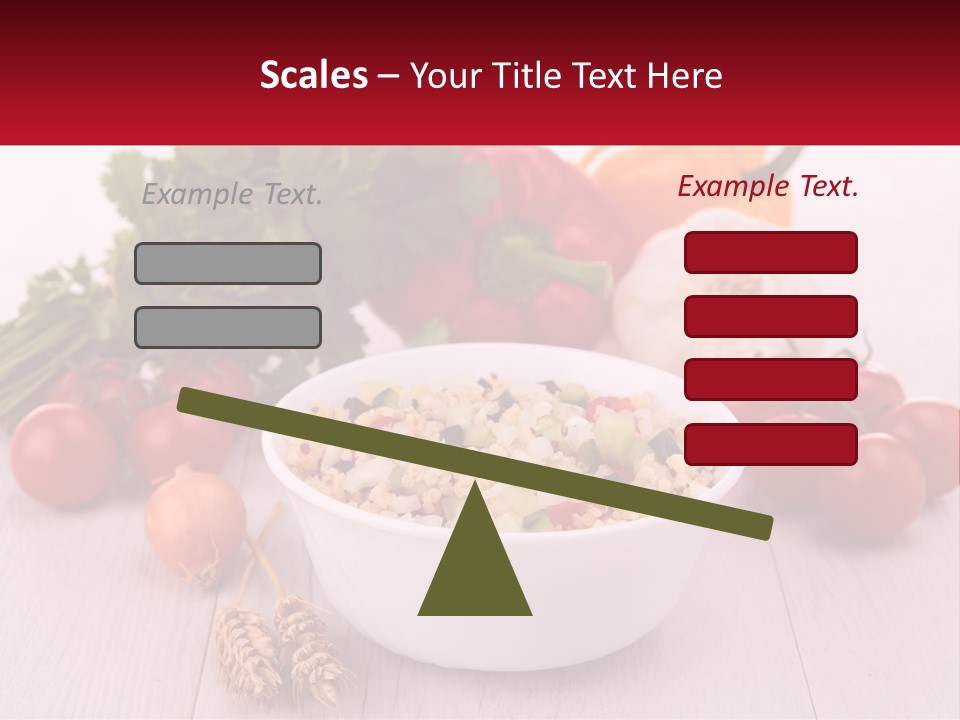 A White Bowl Filled With Food Next To Vegetables PowerPoint Template