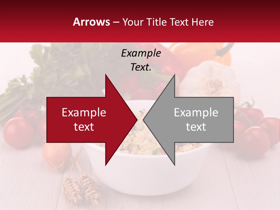 A White Bowl Filled With Food Next To Vegetables PowerPoint Template