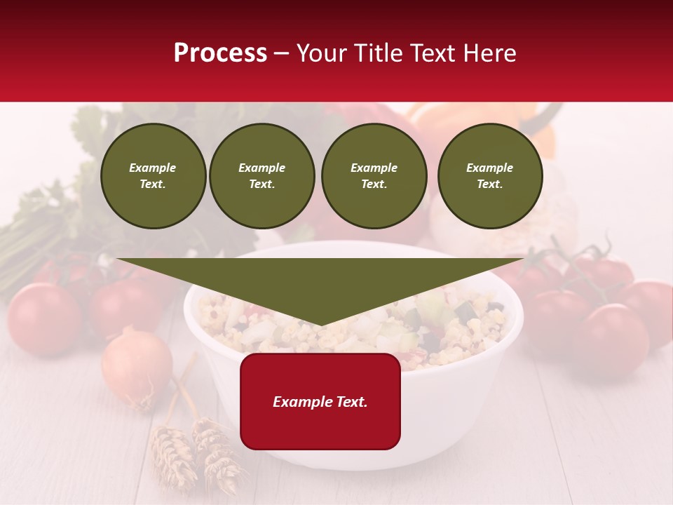 A White Bowl Filled With Food Next To Vegetables PowerPoint Template