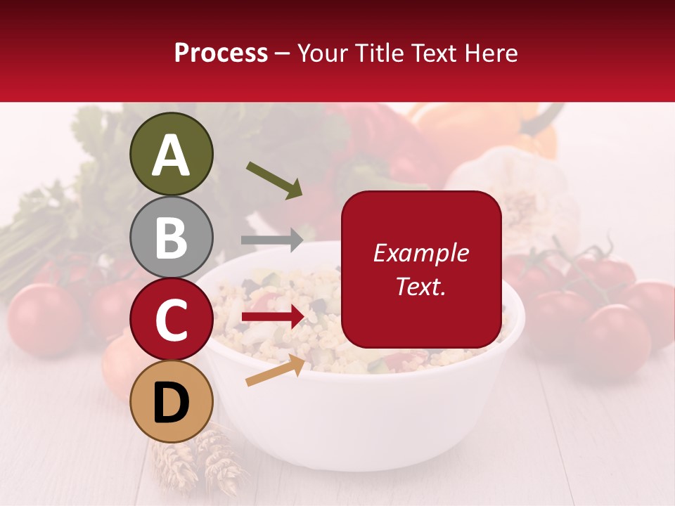 A White Bowl Filled With Food Next To Vegetables PowerPoint Template