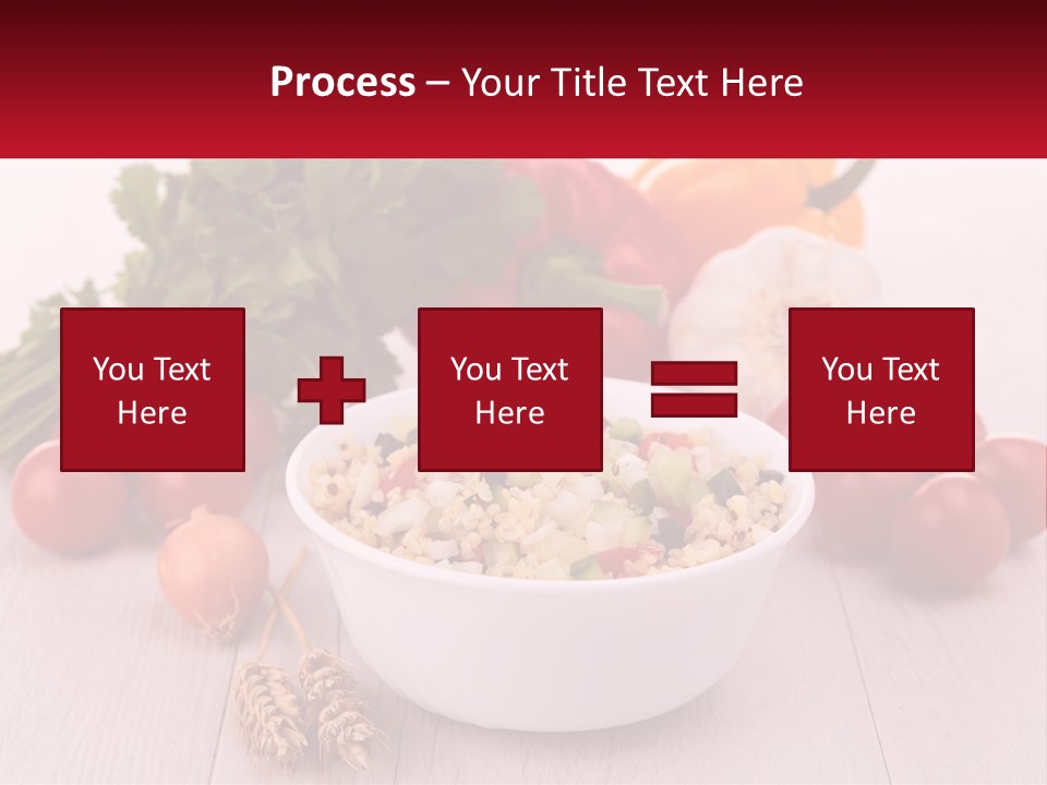 A White Bowl Filled With Food Next To Vegetables PowerPoint Template