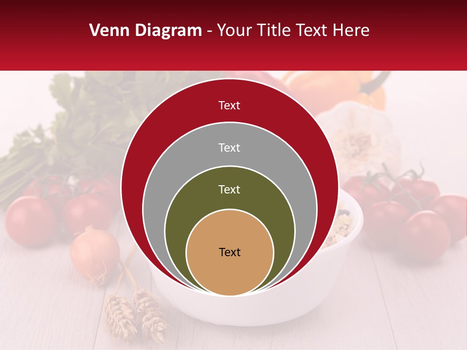 A White Bowl Filled With Food Next To Vegetables PowerPoint Template