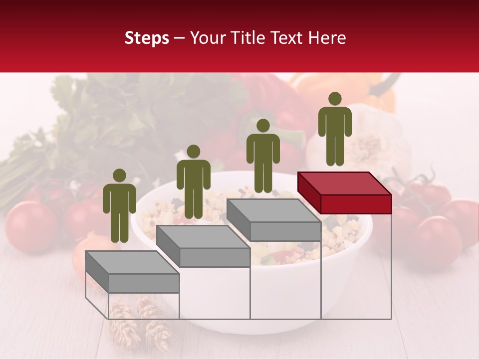 A White Bowl Filled With Food Next To Vegetables PowerPoint Template