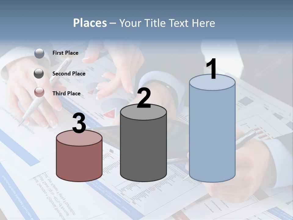 A Group Of People Sitting At A Table With A Tablet PowerPoint Template