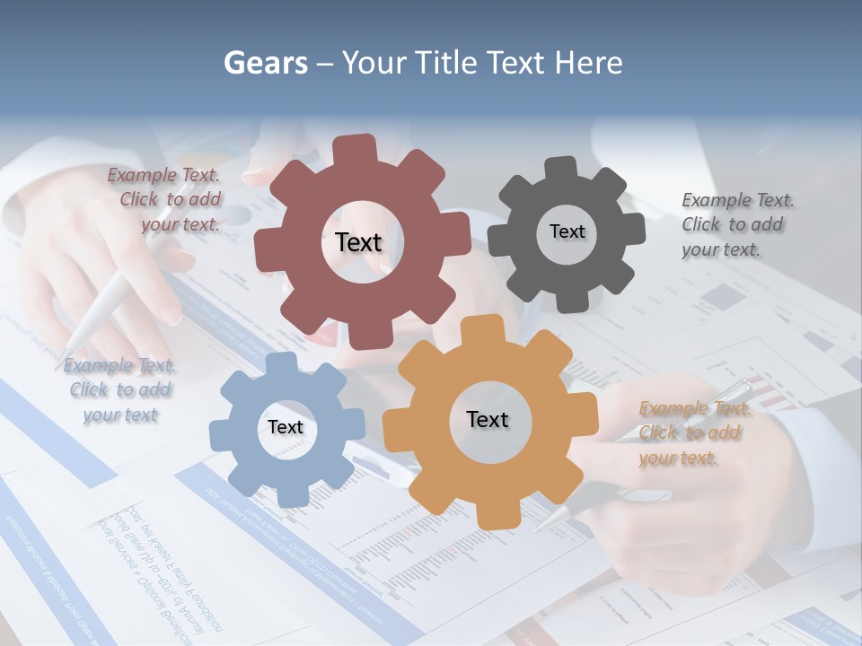 A Group Of People Sitting At A Table With A Tablet PowerPoint Template