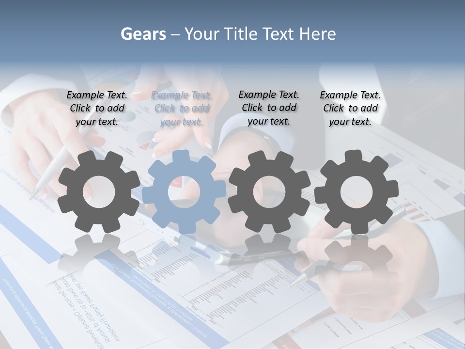 A Group Of People Sitting At A Table With A Tablet PowerPoint Template