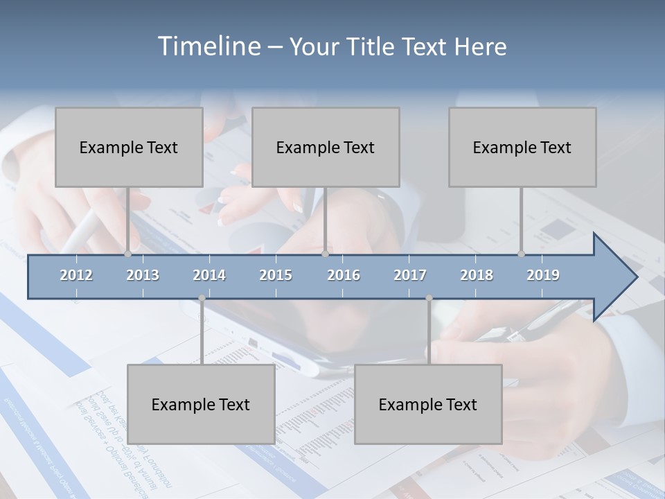 A Group Of People Sitting At A Table With A Tablet PowerPoint Template
