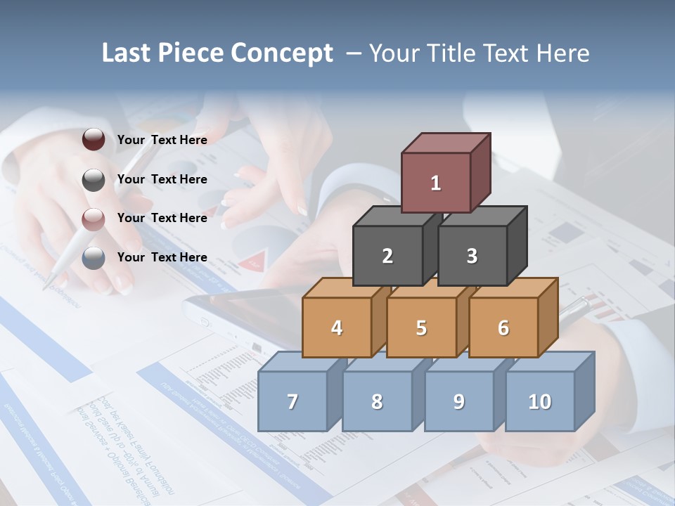A Group Of People Sitting At A Table With A Tablet PowerPoint Template