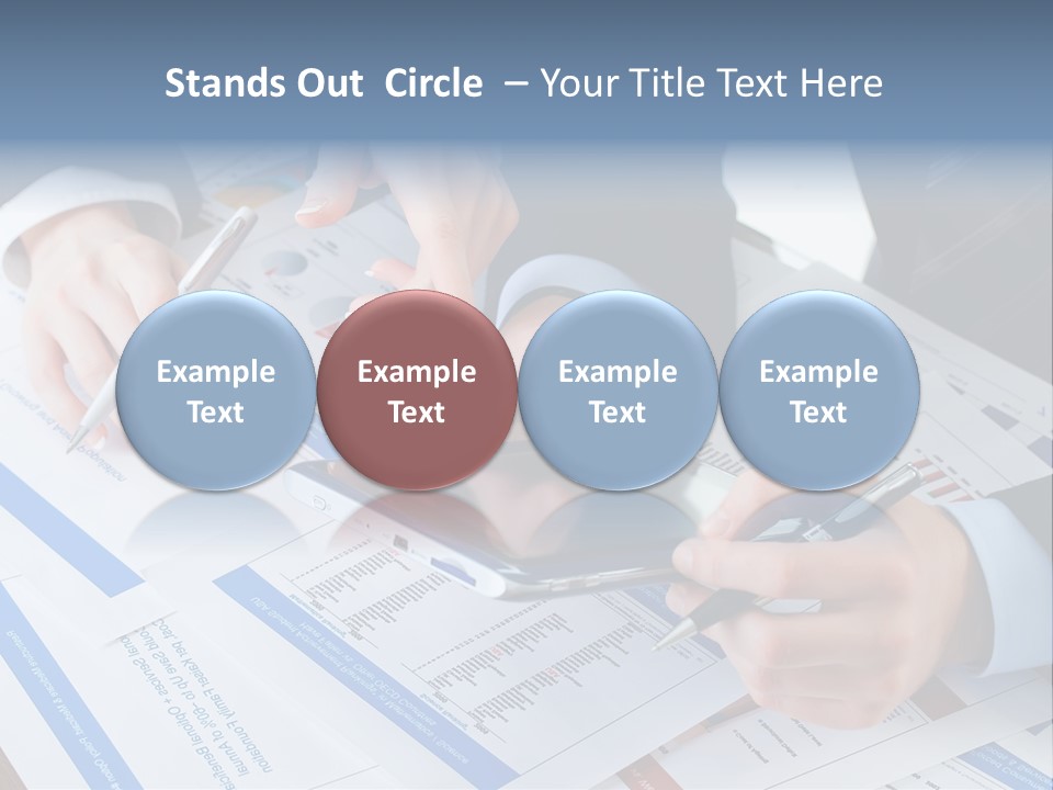 A Group Of People Sitting At A Table With A Tablet PowerPoint Template