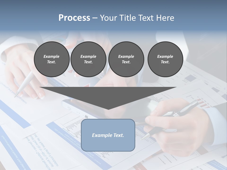 A Group Of People Sitting At A Table With A Tablet PowerPoint Template