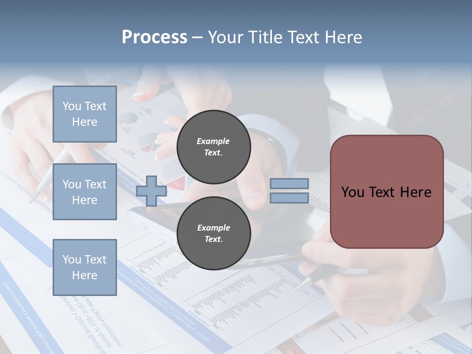 A Group Of People Sitting At A Table With A Tablet PowerPoint Template