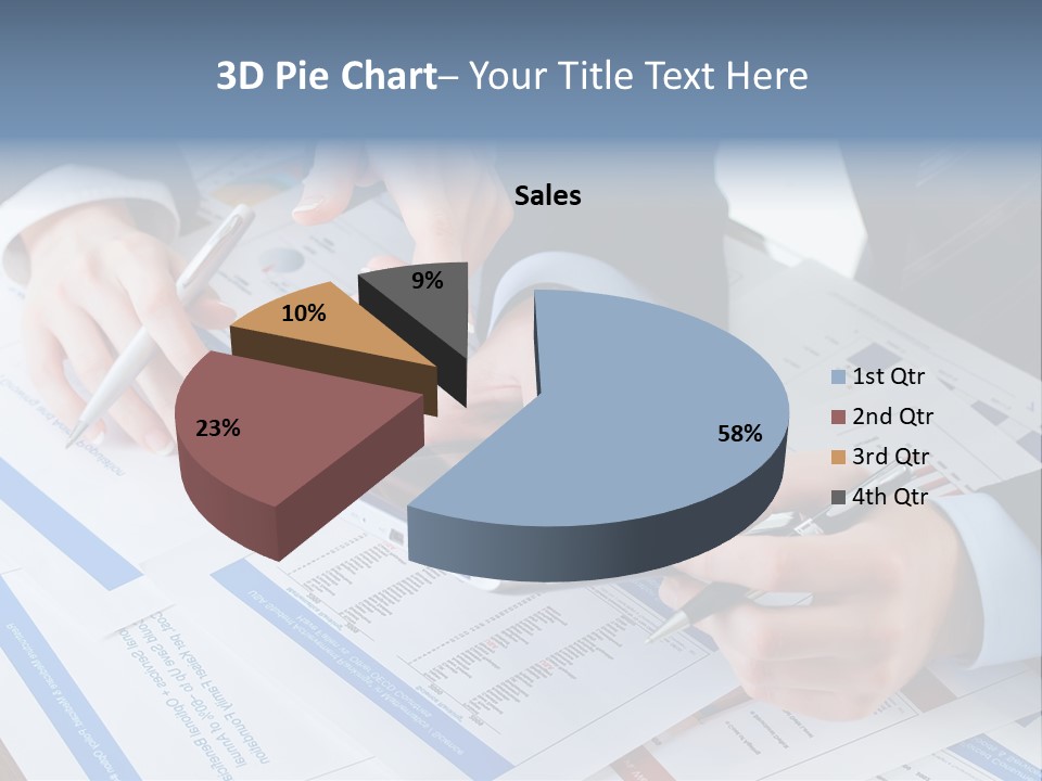 A Group Of People Sitting At A Table With A Tablet PowerPoint Template