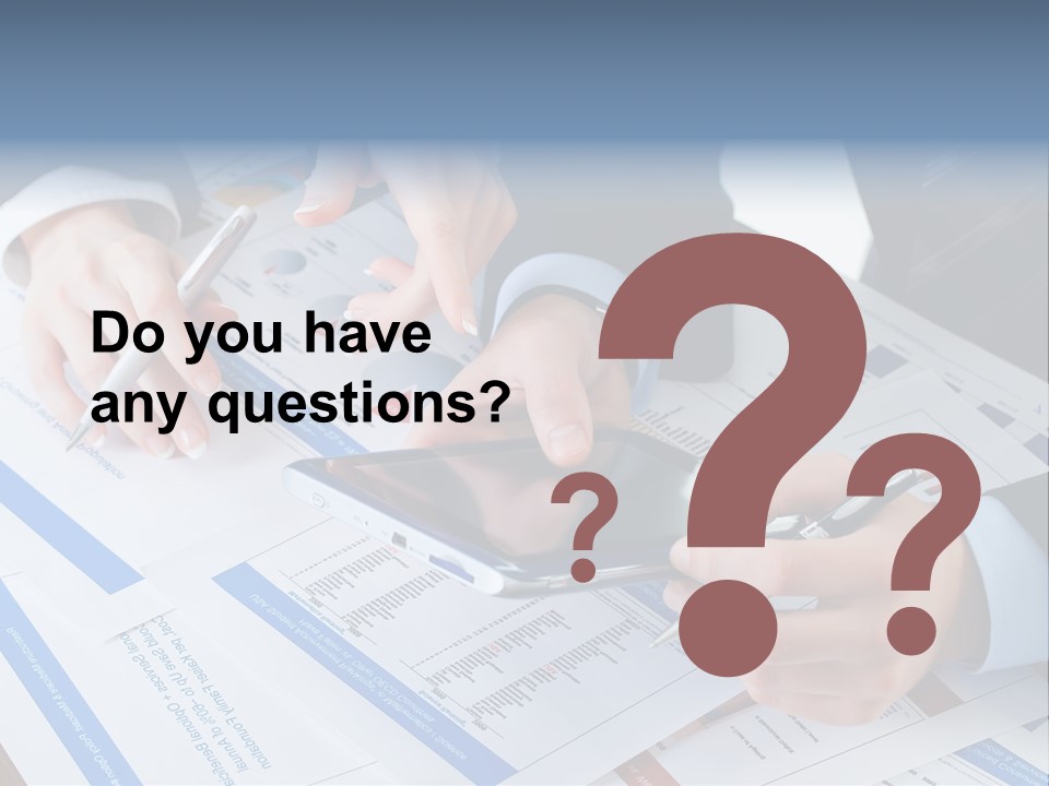 A Group Of People Sitting At A Table With A Tablet PowerPoint Template