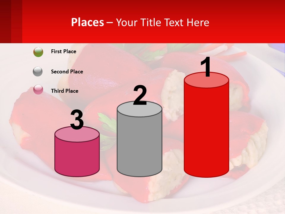 A Plate Of Food With Carrots And A Fork PowerPoint Template