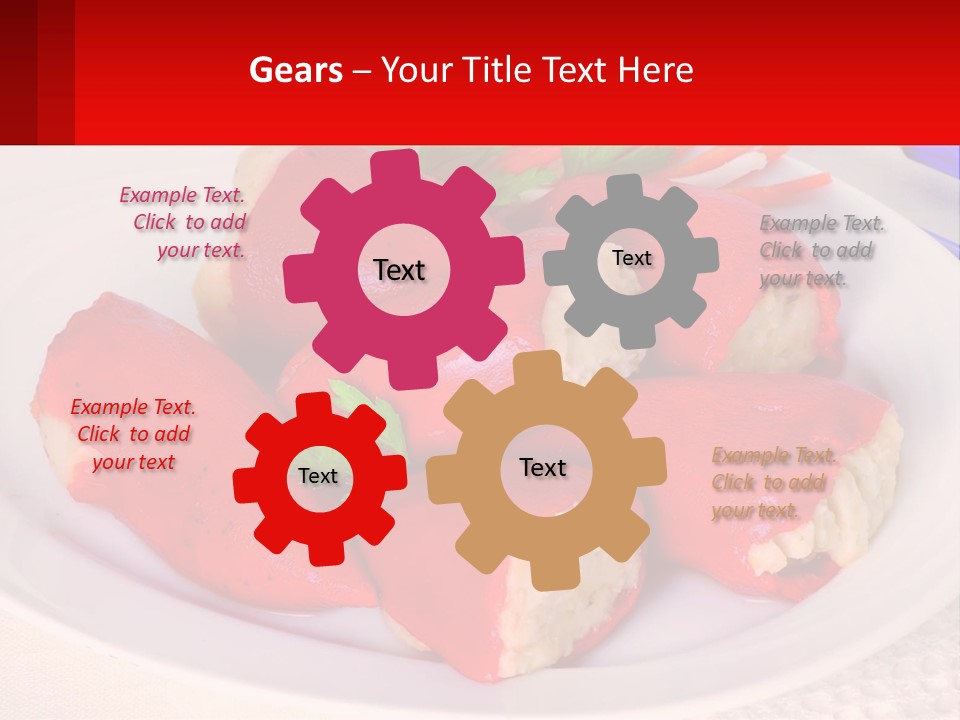 A Plate Of Food With Carrots And A Fork PowerPoint Template