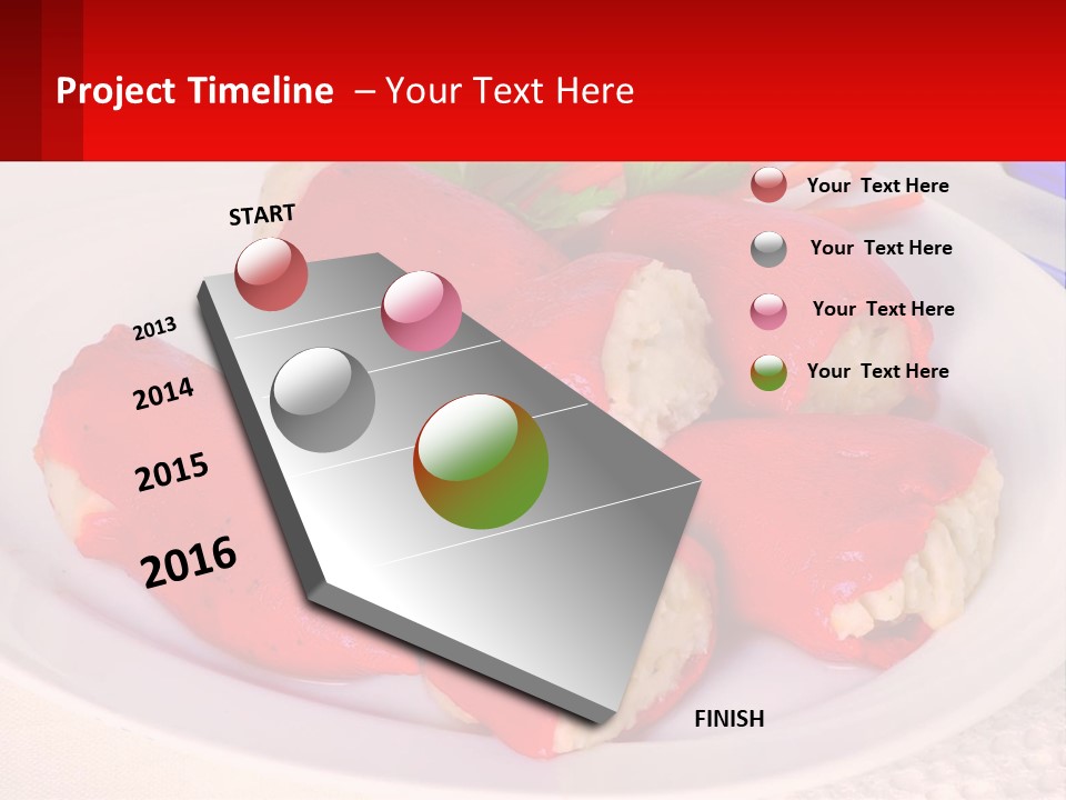 A Plate Of Food With Carrots And A Fork PowerPoint Template
