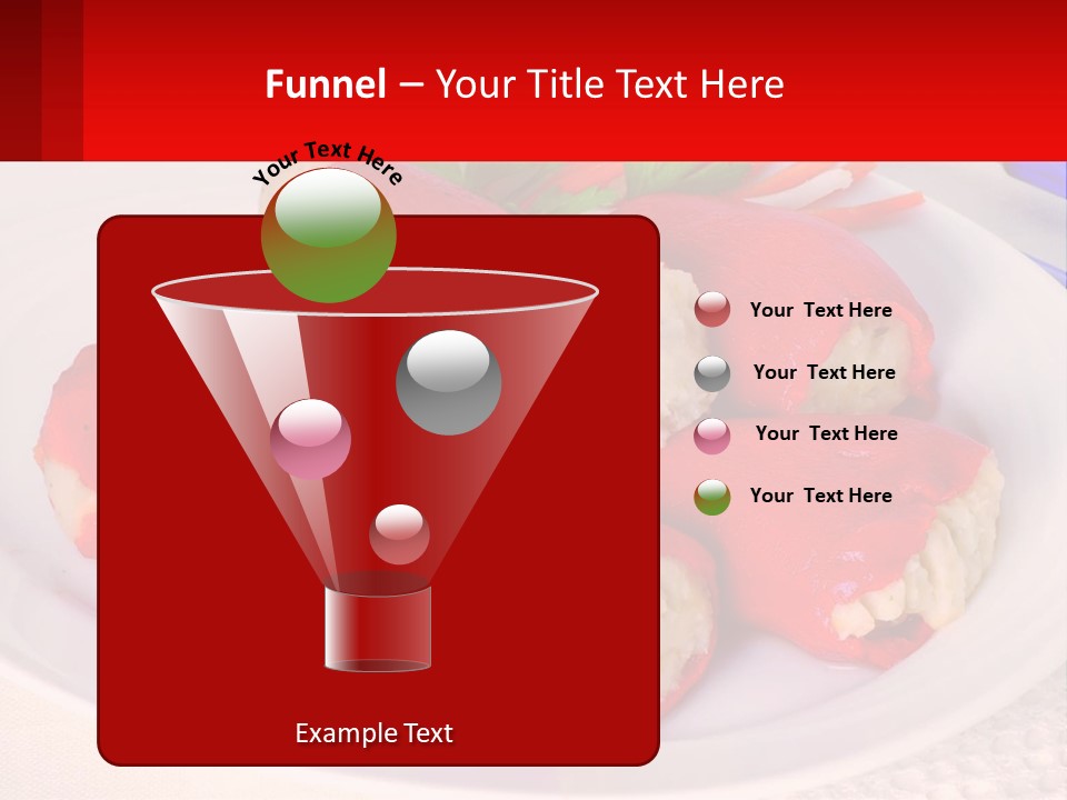 A Plate Of Food With Carrots And A Fork PowerPoint Template