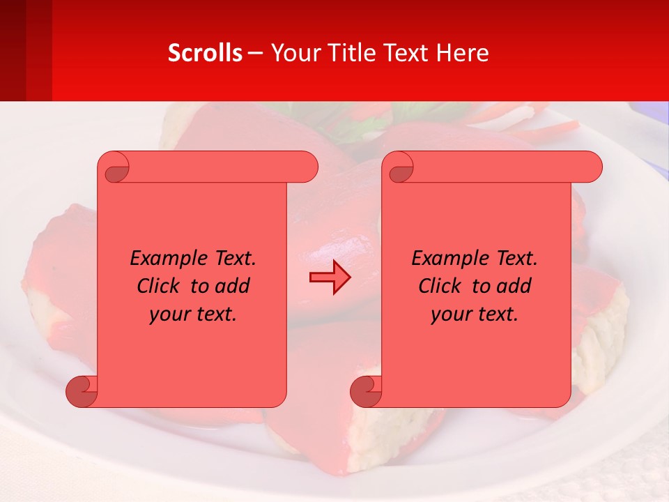 A Plate Of Food With Carrots And A Fork PowerPoint Template