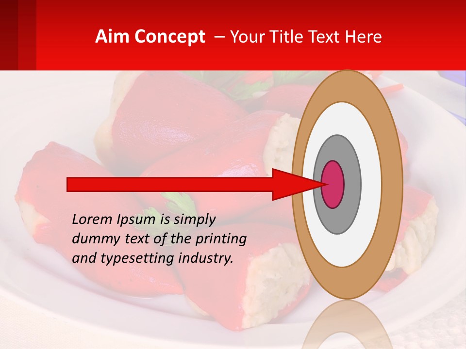 A Plate Of Food With Carrots And A Fork PowerPoint Template