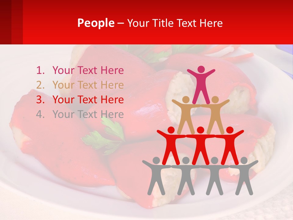 A Plate Of Food With Carrots And A Fork PowerPoint Template