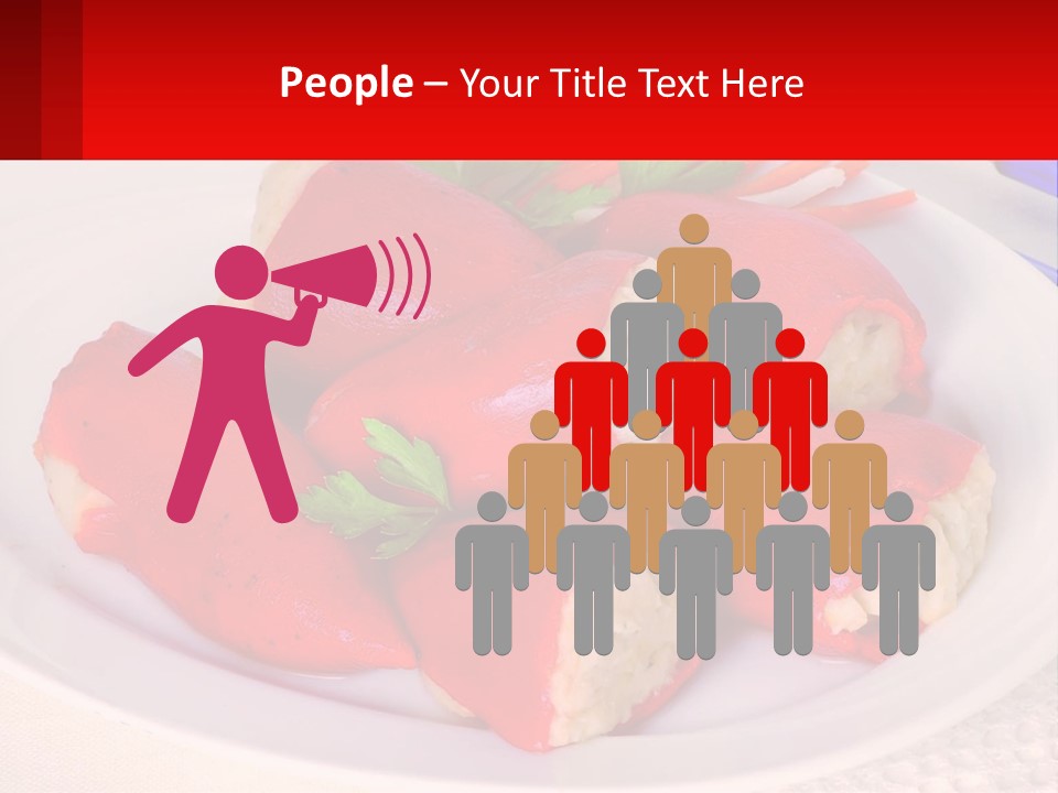A Plate Of Food With Carrots And A Fork PowerPoint Template