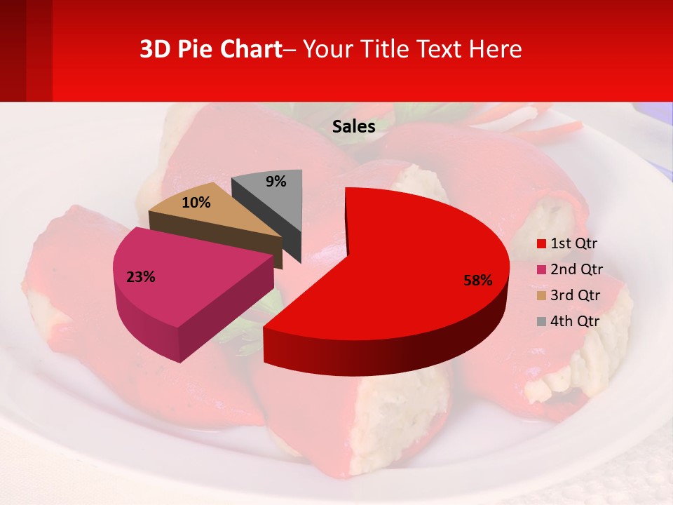 A Plate Of Food With Carrots And A Fork PowerPoint Template