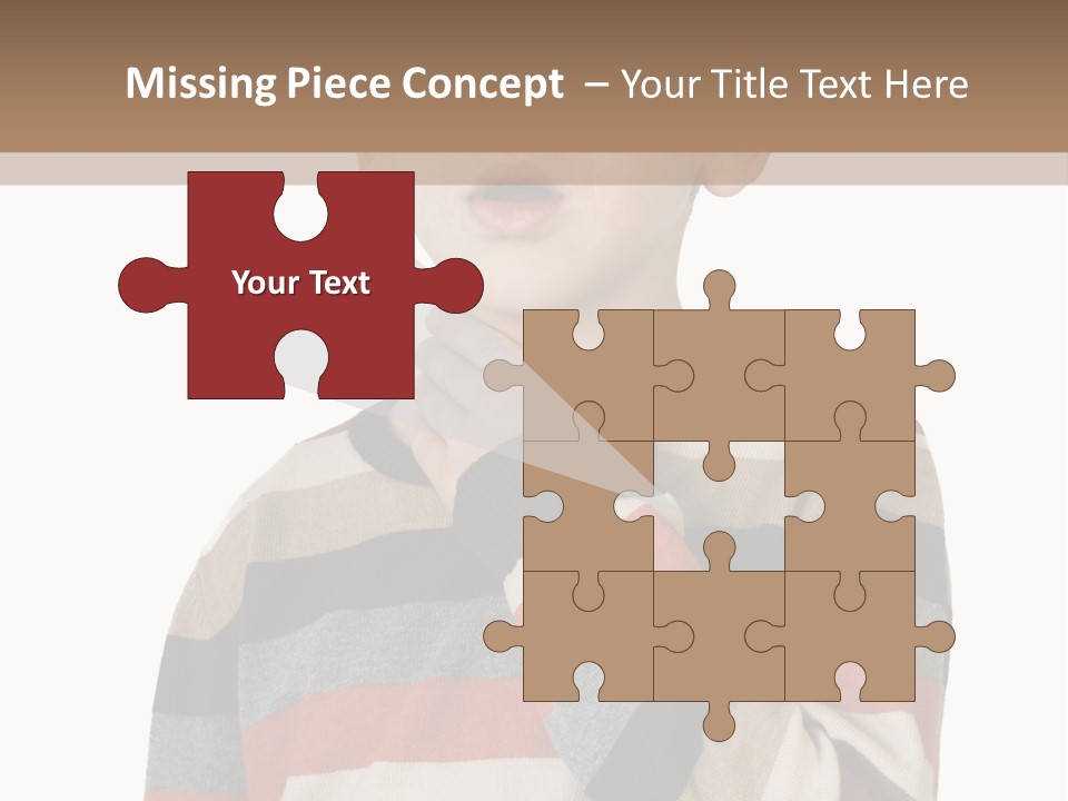 A Young Boy With A Surprised Look On His Face PowerPoint Template