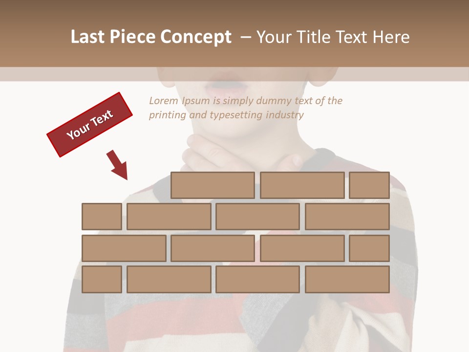 A Young Boy With A Surprised Look On His Face PowerPoint Template