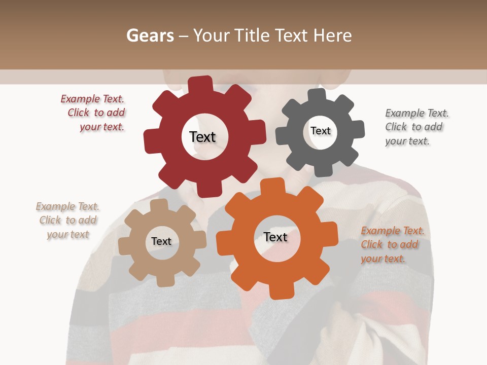 A Young Boy With A Surprised Look On His Face PowerPoint Template