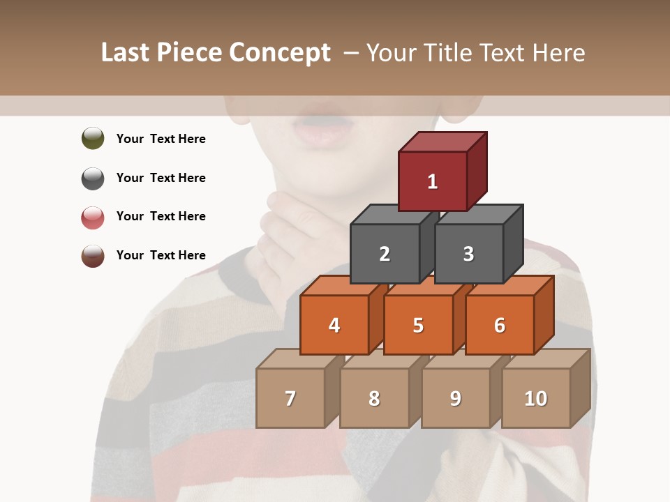 A Young Boy With A Surprised Look On His Face PowerPoint Template