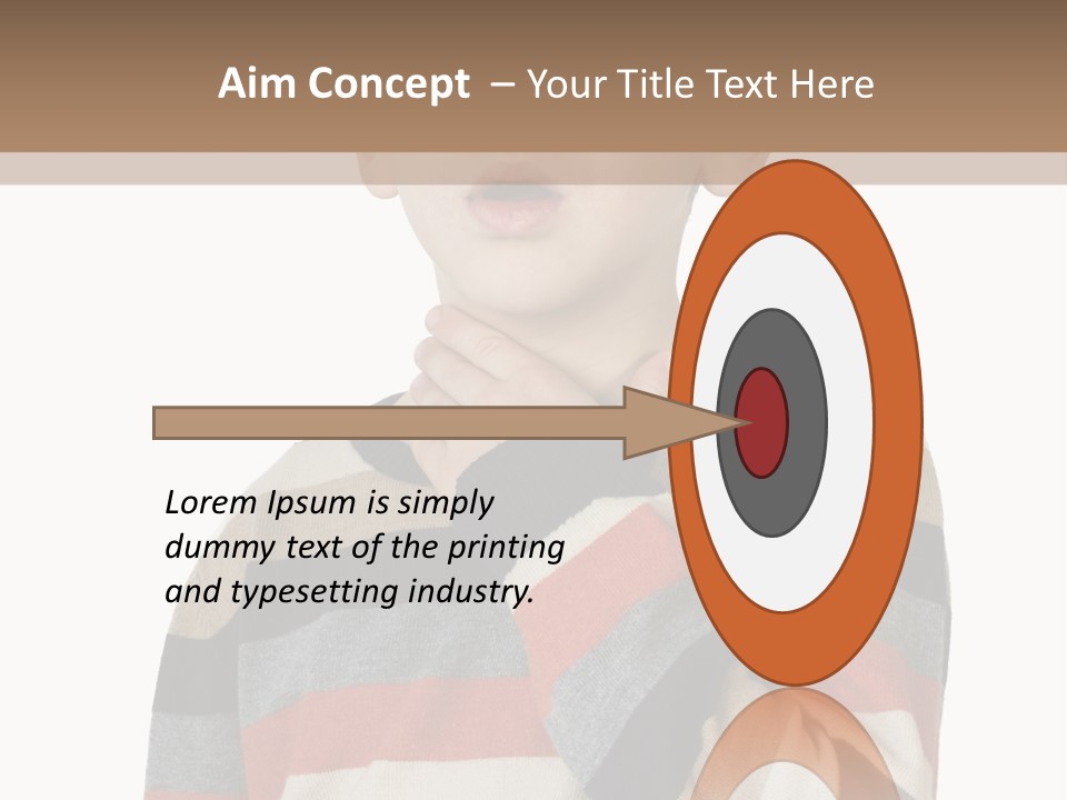 A Young Boy With A Surprised Look On His Face PowerPoint Template