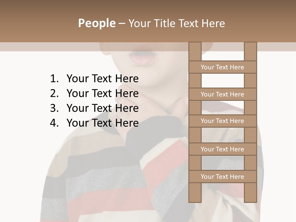 A Young Boy With A Surprised Look On His Face PowerPoint Template