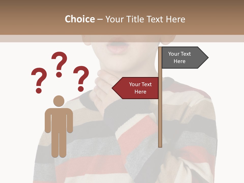 A Young Boy With A Surprised Look On His Face PowerPoint Template
