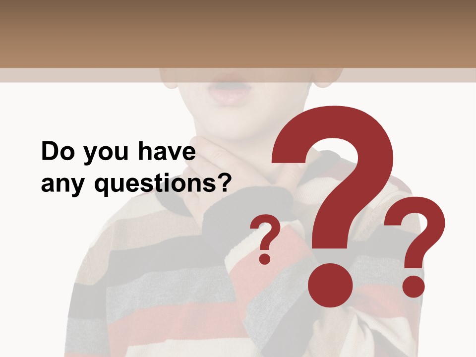 A Young Boy With A Surprised Look On His Face PowerPoint Template