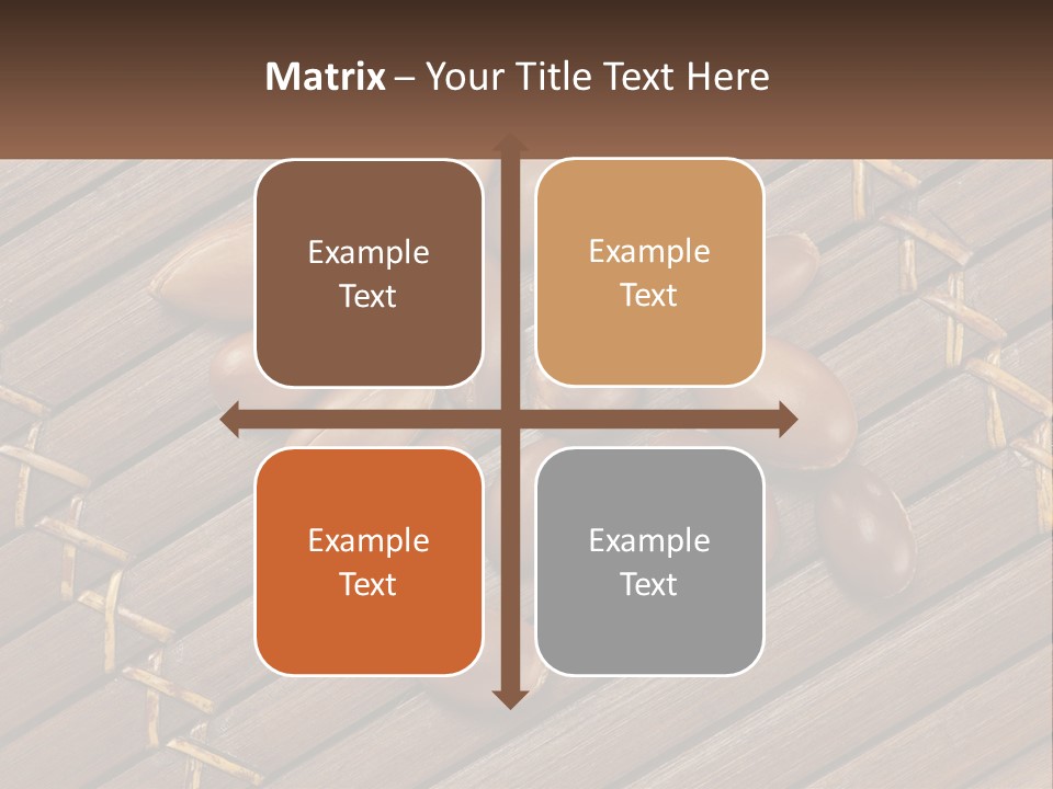 A Bunch Of Nuts On A Wooden Table PowerPoint Template