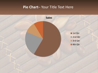 A Bunch Of Nuts On A Wooden Table PowerPoint Template
