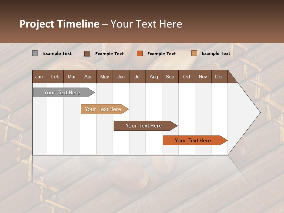 A Bunch Of Nuts On A Wooden Table PowerPoint Template
