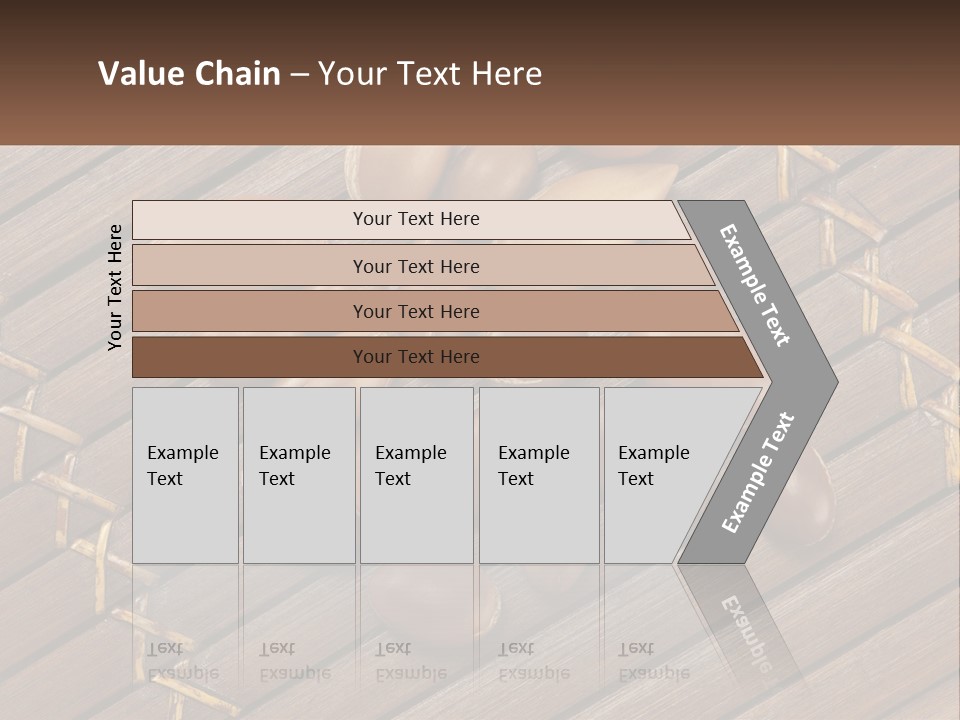 A Bunch Of Nuts On A Wooden Table PowerPoint Template
