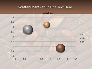 A Bunch Of Nuts On A Wooden Table PowerPoint Template