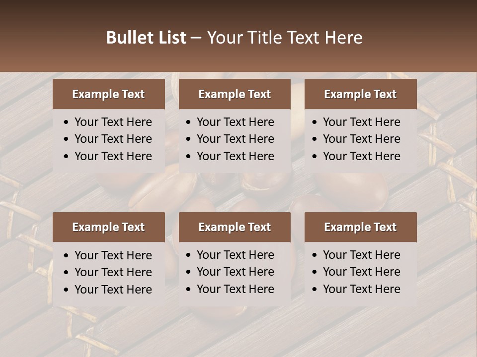 A Bunch Of Nuts On A Wooden Table PowerPoint Template