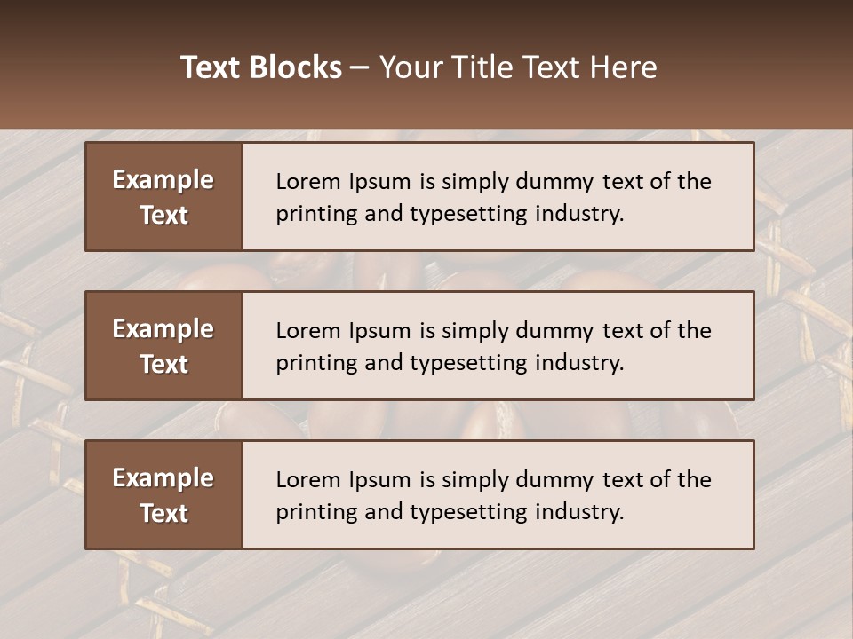 A Bunch Of Nuts On A Wooden Table PowerPoint Template