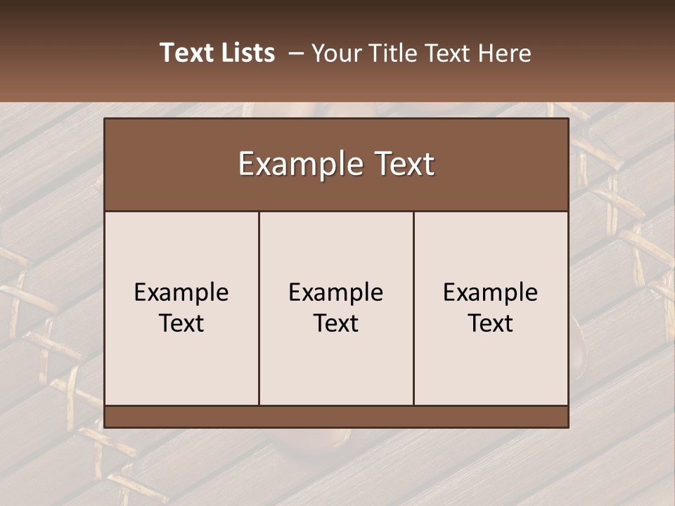 A Bunch Of Nuts On A Wooden Table PowerPoint Template